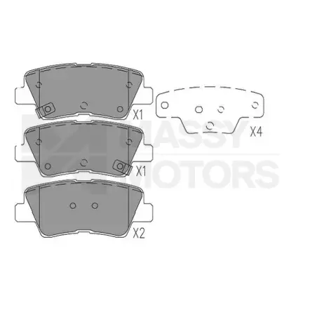 KAVO BRAKE PAD RR  # KBP-3045