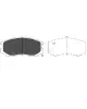 KAVO BRAKE PADS FR  # KBP-5505