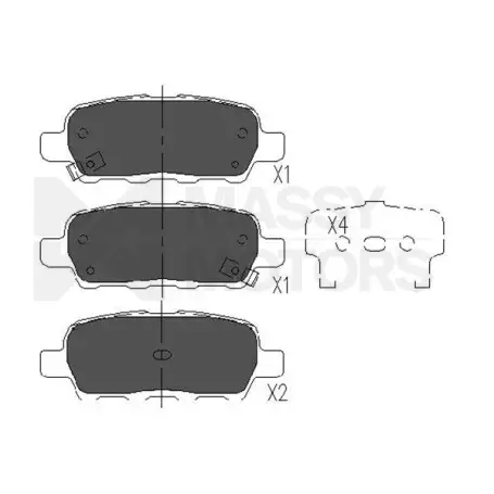 KAVO BRAKE PAD RR  # KBP-6517