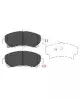 KAVO BRAKE PAD FR  # KBP-6519