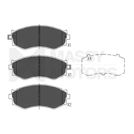 KAVO BRAKE PAD FR  # KBP-6527