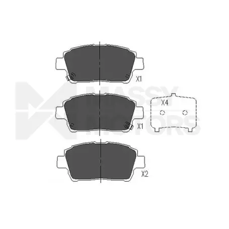 KAVO BRAKE PAD FR  # KBP-9009