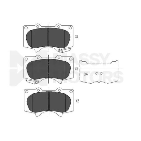 KAVO BRAKE PAD FR  # KBP-9020