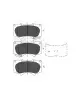 KAVO BRAKE PAD FR  # KBP-9020