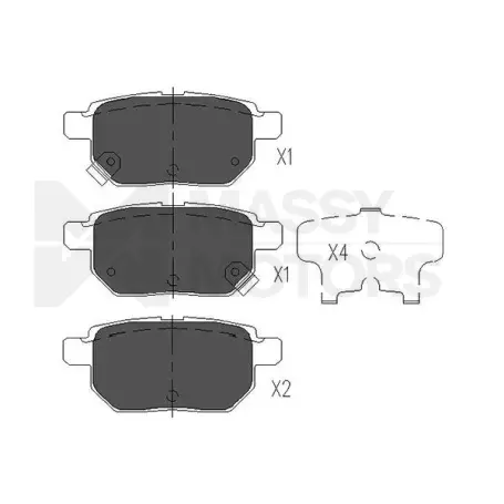 KAVO BRAKE PAD FR  # KBP-9025