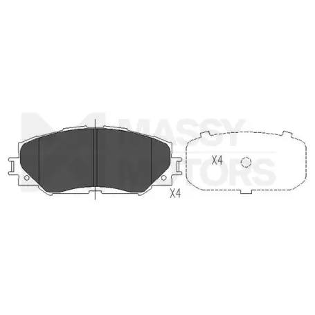 KAVO BRAKE PAD FR  # KBP-9120