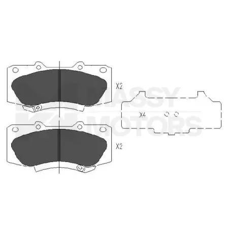 KAVO BRAKE PAD FR  # KBP-9133